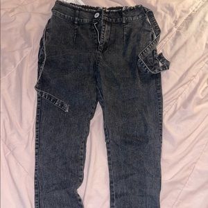 tie front jeans